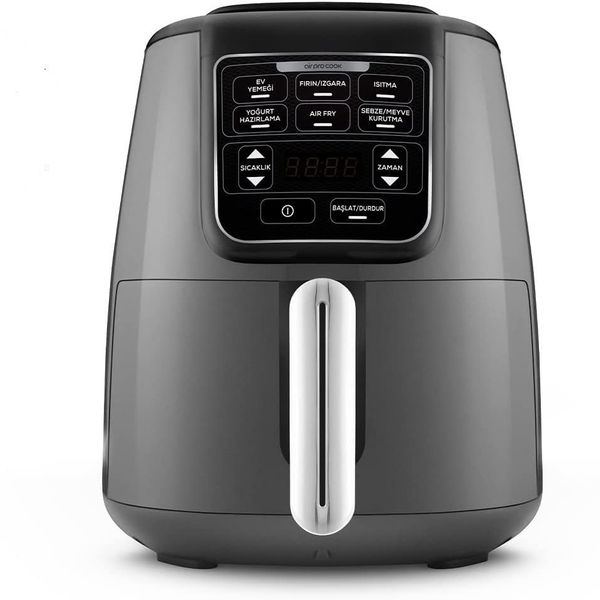 Karaca Air Pro Cook XL 2 in 1 Konuşan 4 lt Space Gray Airfryer