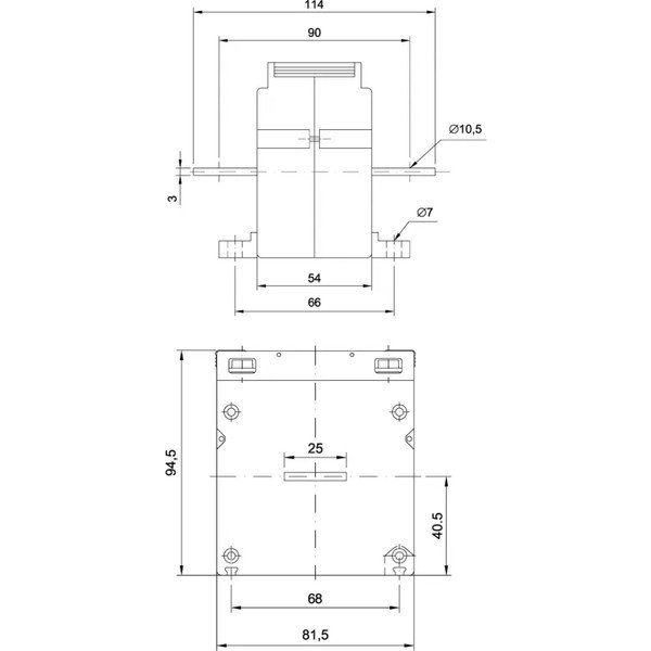 Alce 50/5 10 Va Class 0.5 Mühürsüz - Asb-50/5-10 Asb Baralı Akım Trafosu