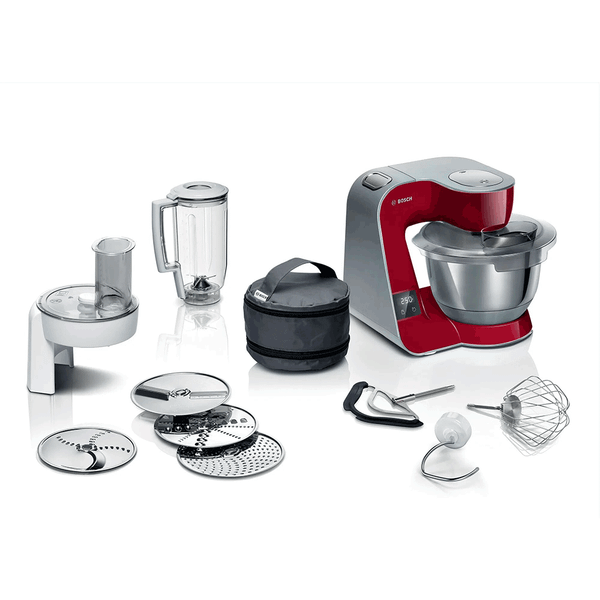 Bosch MUM5X720 1000 W Kırmızı Gümüş Mutfak Şefi