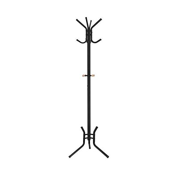 Songmics RCR17B 176 cm Siyah Sağlam Metal Portmanto