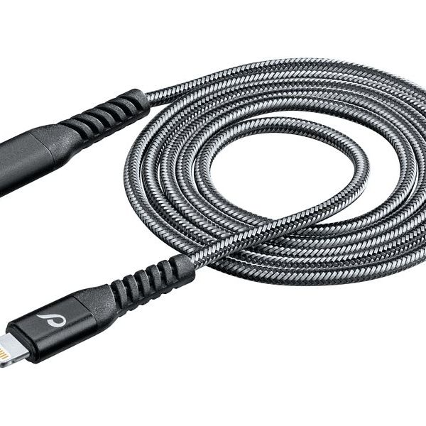 Cellular Line Cellularline Tetra Force Siyah 200 cm Usb-C Lightning Data ve Şarj Kablosu