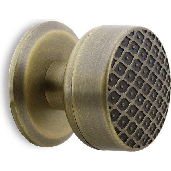 Badem10 Antik Sarı Metal Kestila Kapı Tokmağı