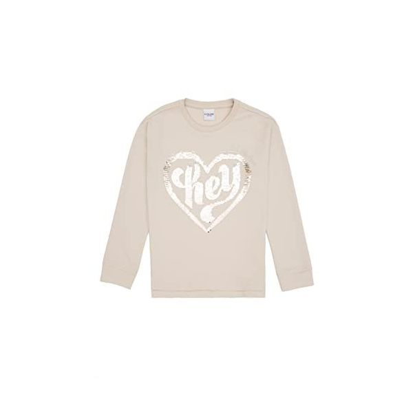 U.S. Polo Assn. 50240638 Krem Kız Çocuk Sweatshirt