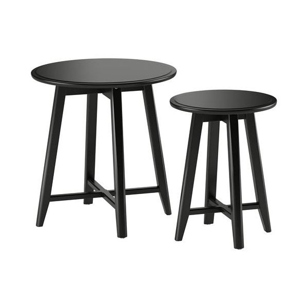 IKEA Kragsta Siyah Sehpa Seti