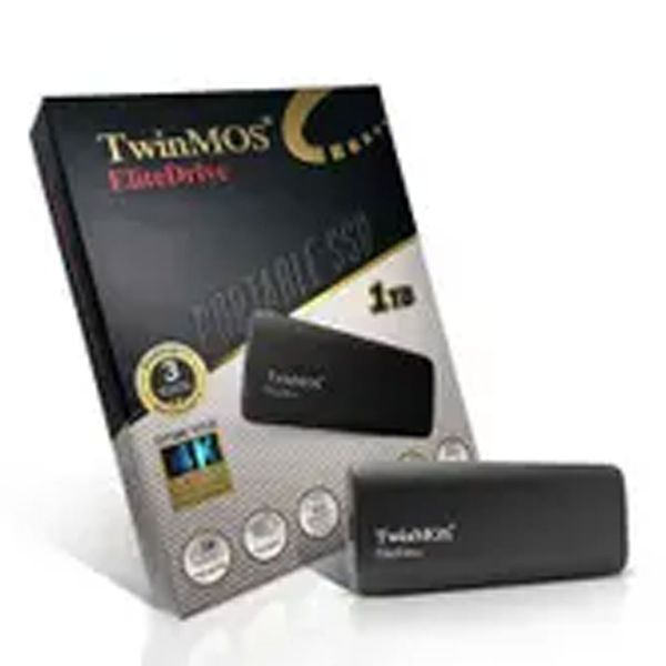 Twinmos EliteDrive PSSDGGBMED32B Siyah Type-C 1 TB Taşınabilir SSD
