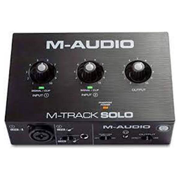 M-Audio M-Track Solo Kayıt Stream ve Podcast uygulamaları için ideal ses kartı