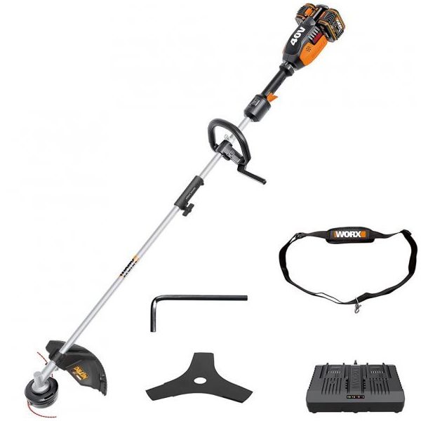 Worx WG186E.1 40 Volt 38 cm Li-ion Misinalı Çim Kesme ve Tırpan