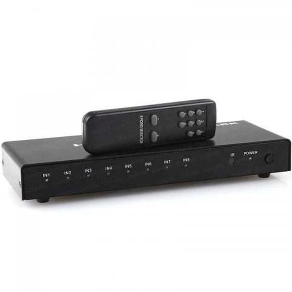 Dark Full HD 8 Giriş 1 Çıkışlı Uzaktan Kumandalı HDMI Switch