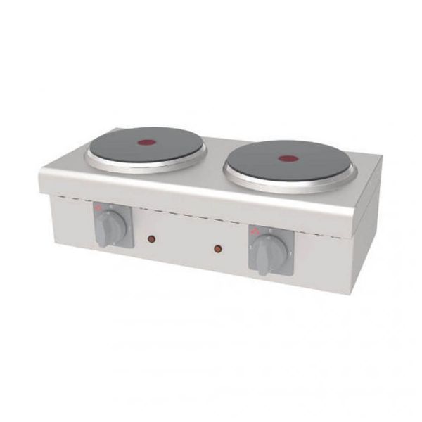 Atalay AEO-02 Elektrikli 2 Pleytli 380 V Set Üstü Mini Ocaklar