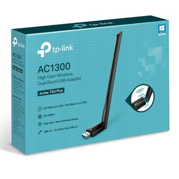 TP-Link Archer T3U Plus AC 1300 Mbps High Gain Wireless Dual Band USB Adaptör