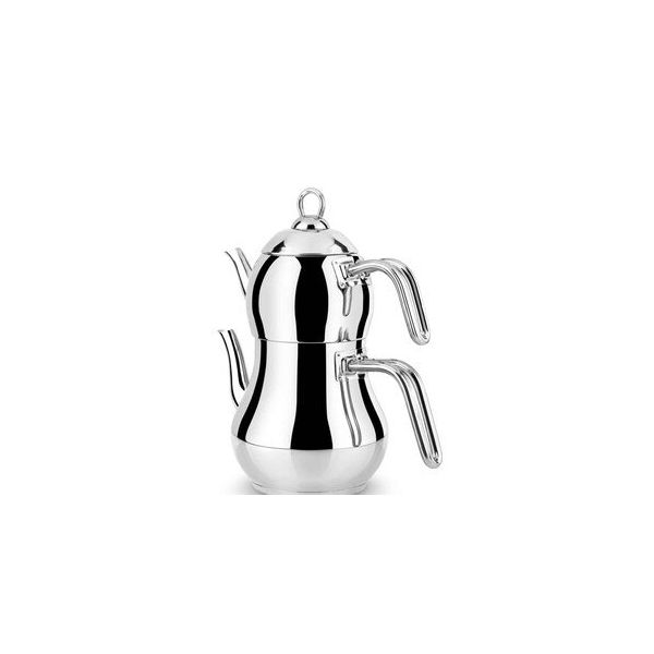Lines Şahmeran Orta Boy Metal Kulp Çelik Çaydanlık