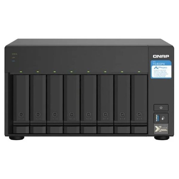 Qnap 8 Bay Desktop AL 324 4 Core 1.7GHz,4GB RAM,1xDDR4 SODIMM Nas