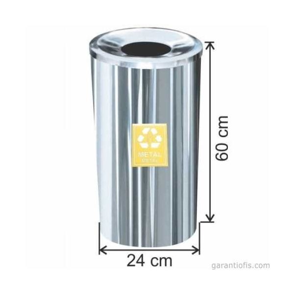 Garanti Metal 1802 27 lt Metal İçin Geri Dönüşüm Çöp Kovası
