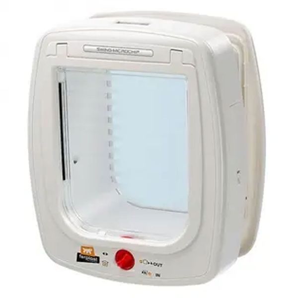 Ferplast Swing Microchip Large Bianca Mikroçipli White Kedi Kapısı