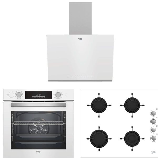 Beko BDE6062 B - BFC631 B - BOCD T6510EB Beyaz 3'lü Ankastre Set