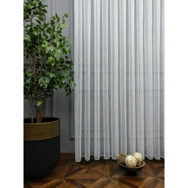 Evdepo Home 1-2 Seyrek Pile Tek Kanat Ekru 280x260 cm Tül Perde