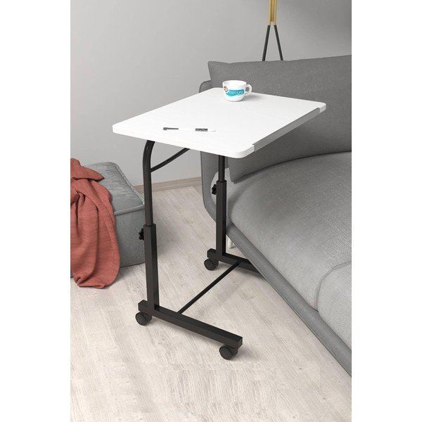 Depolife Eğim Yükseklik Ayarlı Metal Ayak 60x45 cm Antrasit Laptop Sehpası