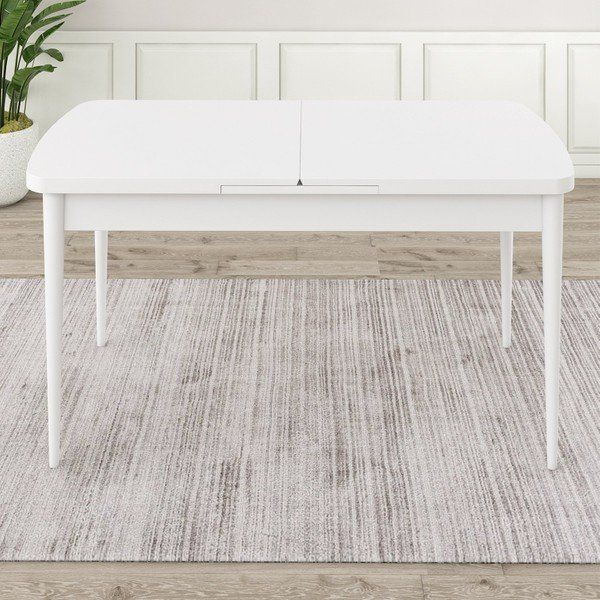 Canisa Concept Eta 80x132 CM Açılabilir Beyaz Yemek Masası