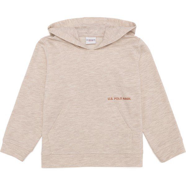 U.S. Polo Assn. 50253797-VR156 Bej Melanj Kız Çocuk Sweatshirt