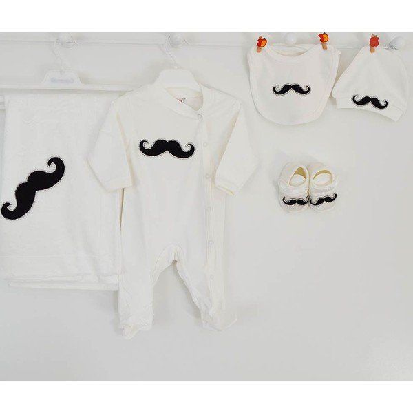 Eda Baby 7712 Lacivert 0-3 Ay Lüx 5'li Hastane Çıkış Seti