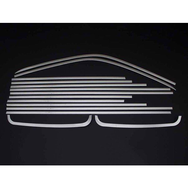 Omsa VW T5 Transporter 14 Parça Tek Sürgü Uzun Şase 2003-2010 Arası Krom Cam Çerçevesi