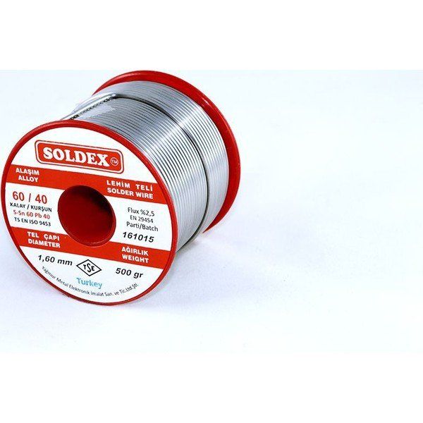 Soldex SN60-PB40 1.6 mm 500 gr Lehim Teli