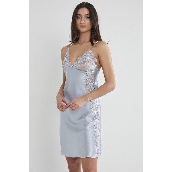 Pierre Cardin 624 Mist Saten Güpürlü Gecelik