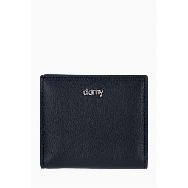 Damy 906 Siyah Hakiki Deri RFID Korumalı Kadın Mini Cüzdan