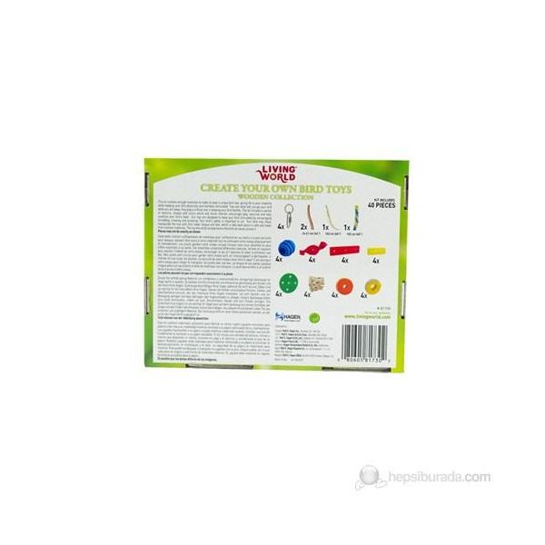 Living World Ahşap Kuş Oyuncak Yapma Seti