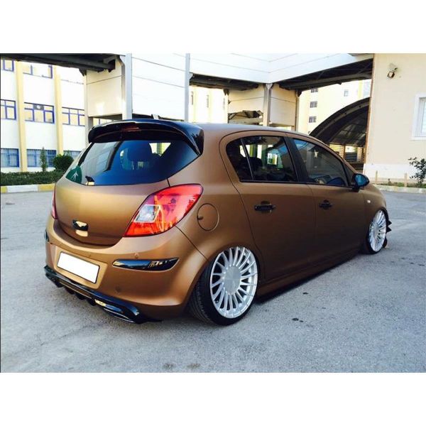 Aksoy Tuning Opel Corsa D 2007 Parlak Siyah Policarbon Boyalı Spoiler