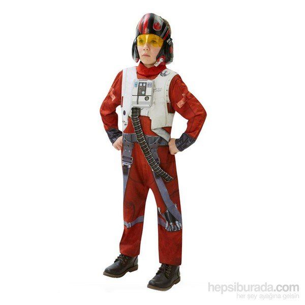 Rubies Star Wars Episode 7 Poe X-Wing Fighter Lüks 5-6 Yaş Kostüm