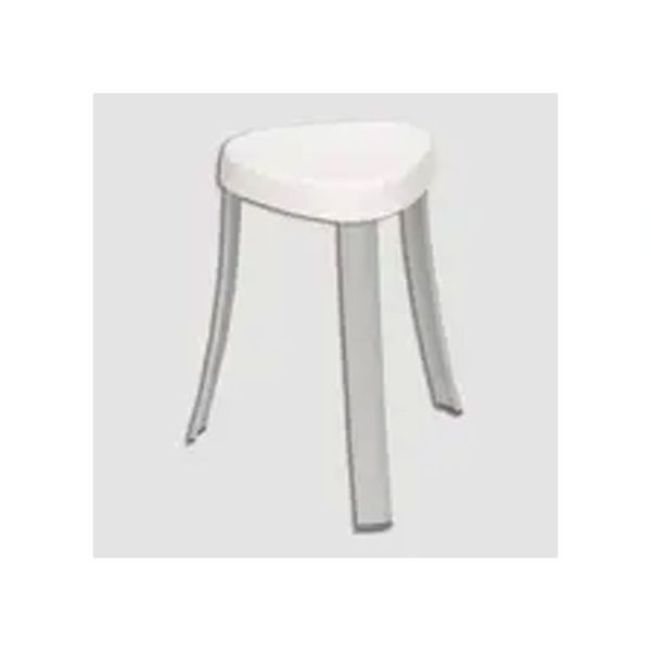 Primanova Alüminyum M-KV16-01 Beyaz Banyo Taburesi