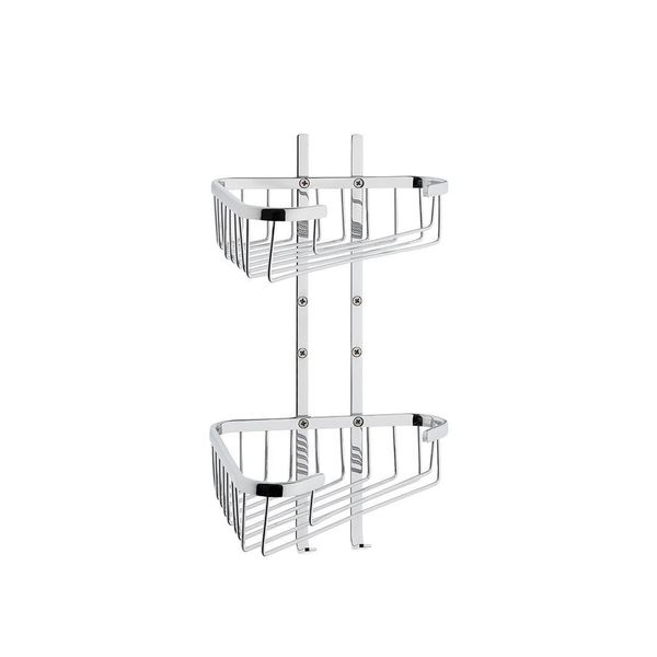 VitrA A44163 Base 300 Paslanmaz Çelik İkili Krom Süngerlik