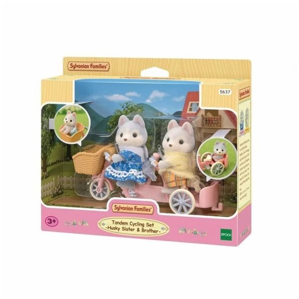 Sylvanian Families 5637 Tandem Bisiklet ve Haskiler