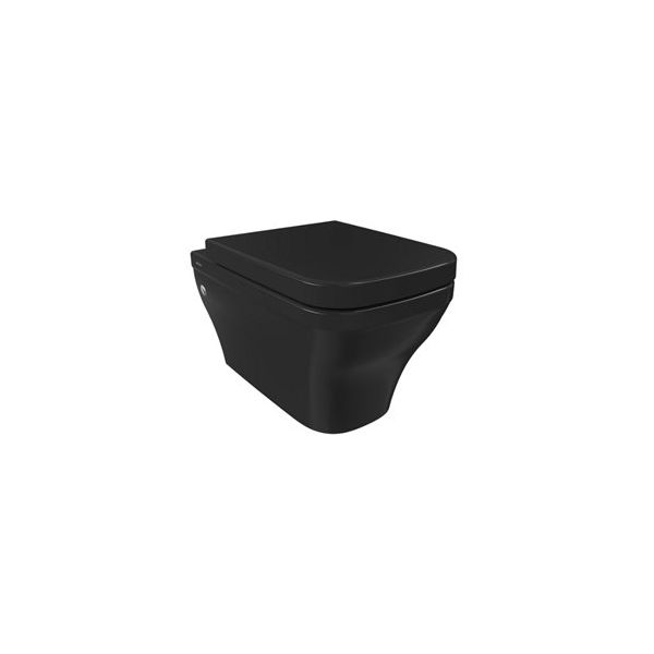 Bocchi 1304-005-0128 Parlak Siyah Firenze Rimless Asma Klozet