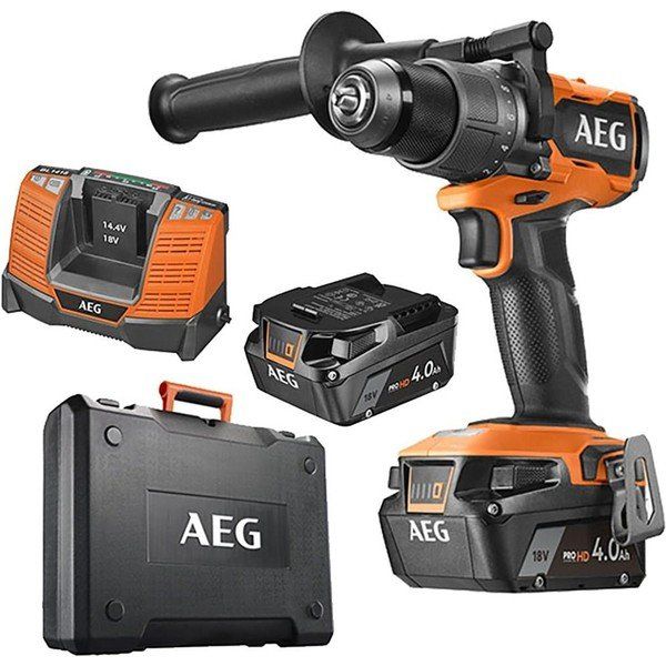 AEG BS 18C3BL-402C 18 V 4Ah Kömürsüz Şarjlı Matkap