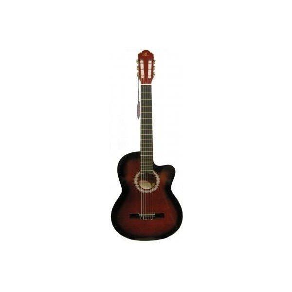 Barcelona LC 3900 CRDS Cutaway Kırmızı Sunburst Klasik Gitar