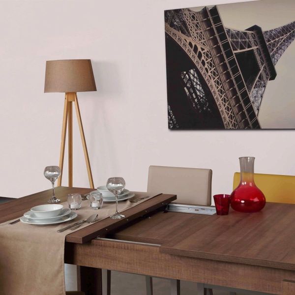 Pasific Home Huqqa Açılır Koyu Meşe Yemek Masası
