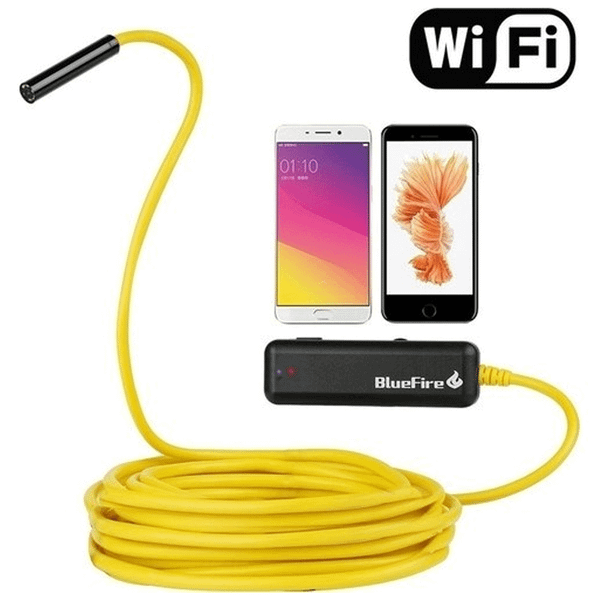 Sert Goldtech 07 mm 1200 Piksel 10 m Sarı Sert Tel 2 Mp Endoskop Wifi Yılan Kamera