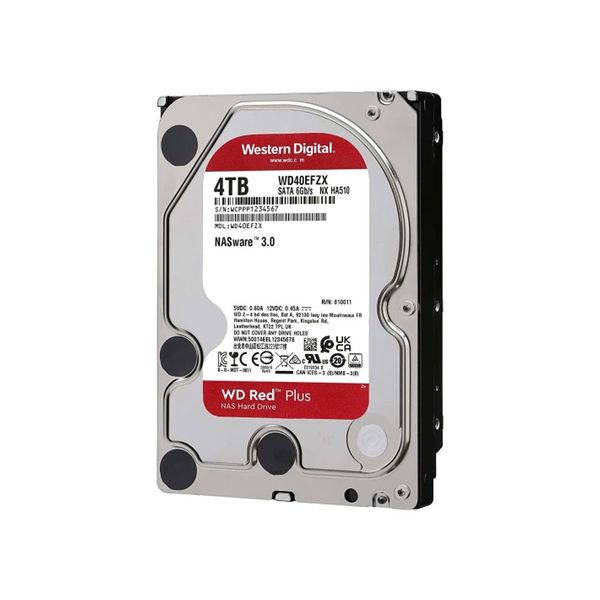 Western Digital WD WD40EFZX Plus Red 4TB 128MB 3,5 inç 5400 Rpm 7/24 Nas Server HDD