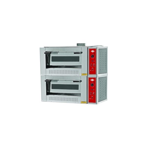 Empero EMP.4+4G Gazlı İki Katlı 30 cm 4+4 Pizza Kapasiteli LPG'li Pizza Fırını