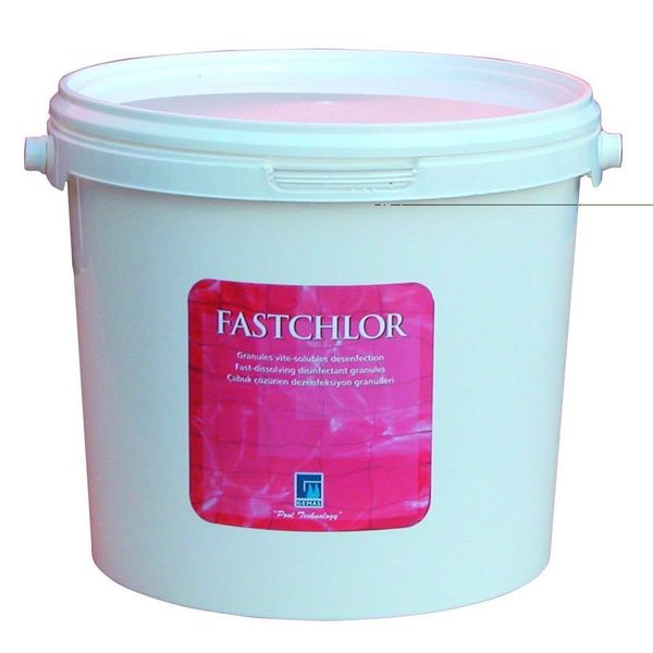 Gemaş Fastchlor 25 kg Stabilize Diklor Granül %56 Chlorine Granular %56 Aktif Toz Klor