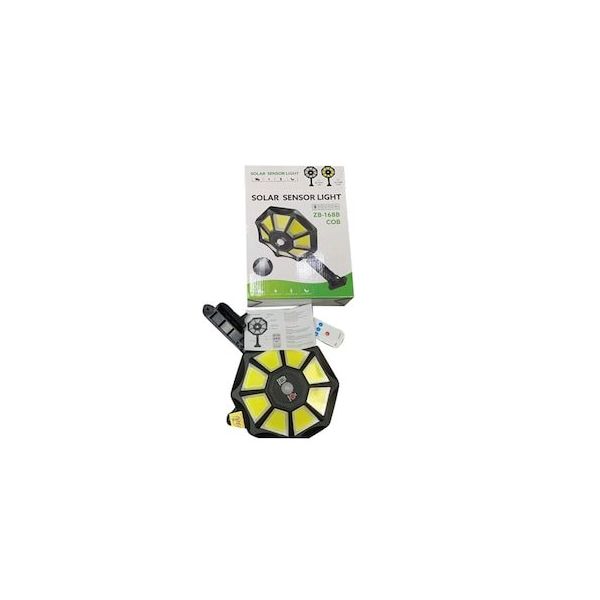 Powermaster ZB-168B Beyaz Kumandalı Sensörlü Solar Aydınlatma