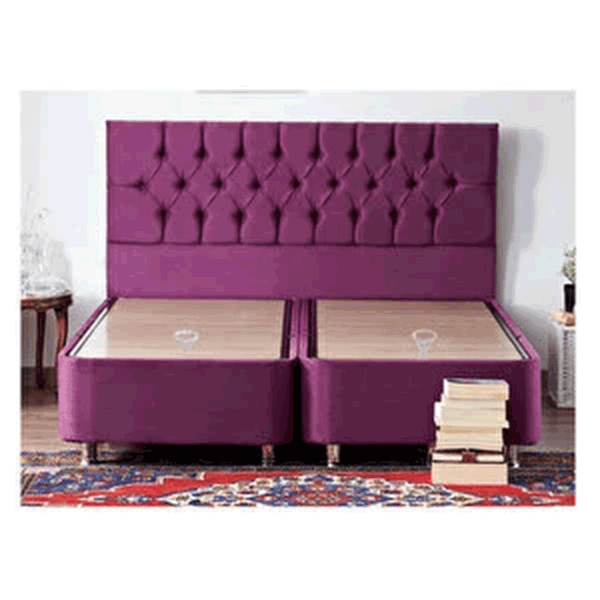 Niron Purple Yatak Seti 180x200 cm Çift Kişilik Yatak Baza Başlık Takımı