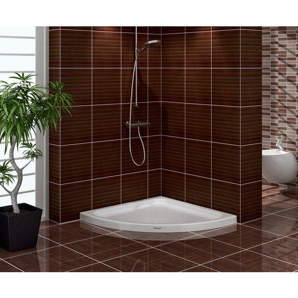 Shower 90x90 cm Oval Flat Duş Teknesi