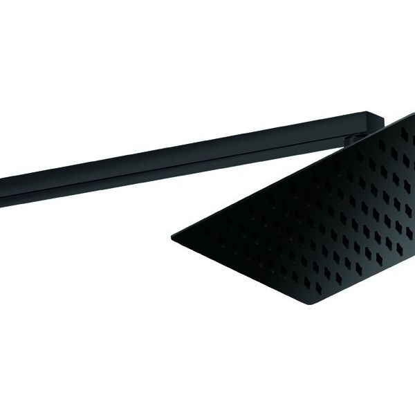 GPD ADS27-S Kare Slim Metal 20x20 cm Siyah Ankastre Duş Başlığı