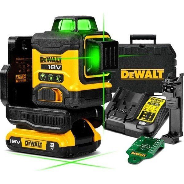 Dewalt DCLE34031D1 18 V Xr 3x360 Compact Yeşil Lazer Hizalama