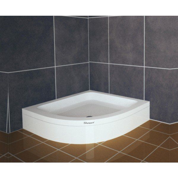 Shower Oval Panelli 80x80 cm Duş Teknesi