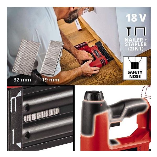 Einhell TE-CN 18 Li Solo Akülü Zımba ve Çivi Çakma Makinesi
