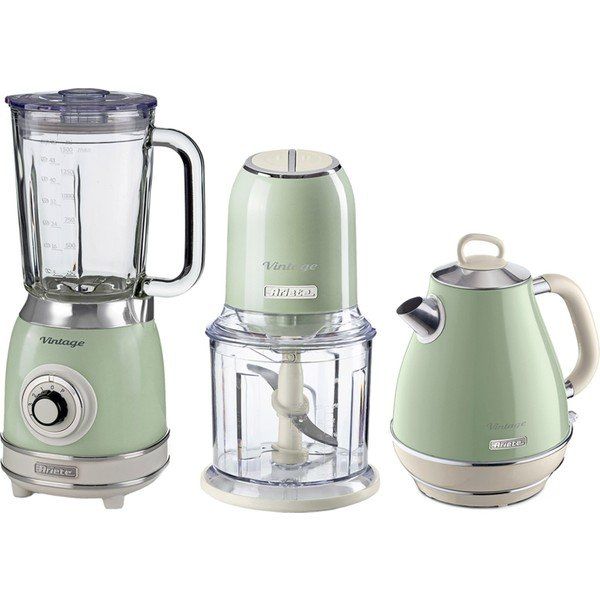 Ariete Vintage Yeşil Cam Blender-Rondo ve 1.7 lt Kettle Seti